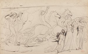 ニオベの子供たちの破壊 作： George Romney